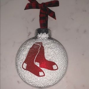 MLB Boston Red Sox glitter Christmas ornament gift